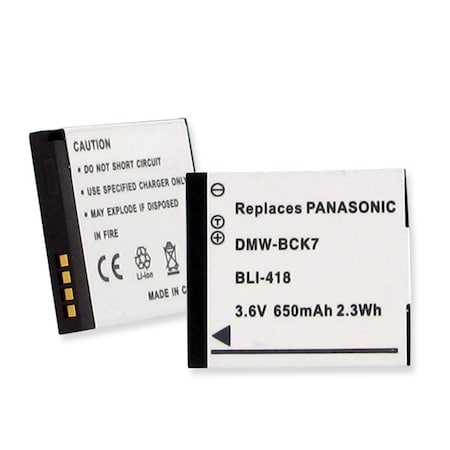 Panasonic DMW-BCK7 3.6V 650 MAh Batteries - 2.34 Watt